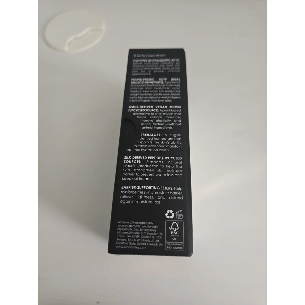 SUNDAY RILEY Tidal Deep Hydration and Plumping Serum NEW
